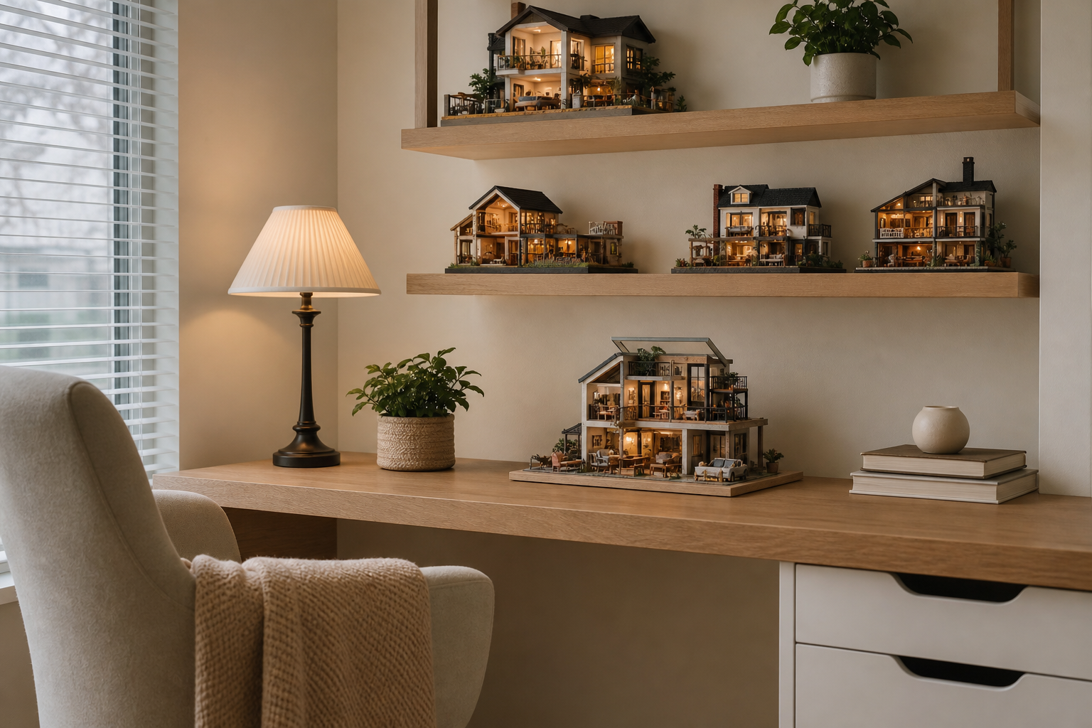 How to Display DIY Miniature Houses in Small Spaces - ROCOXIA
