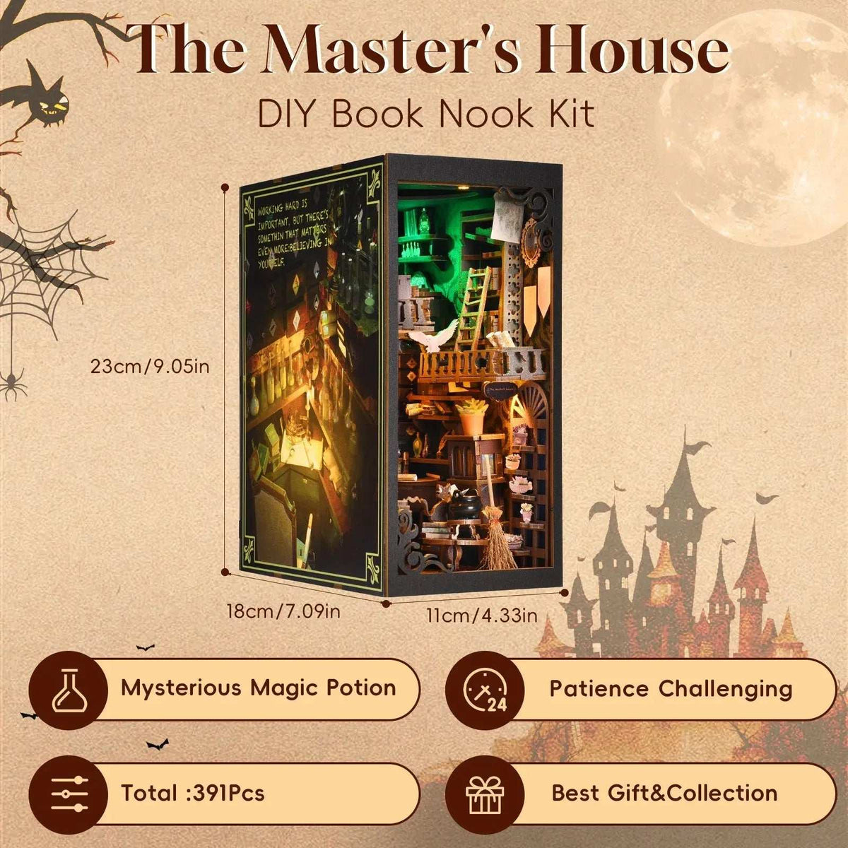 The Monster's House | DIY Book Nook Kit - ROCOXIA
