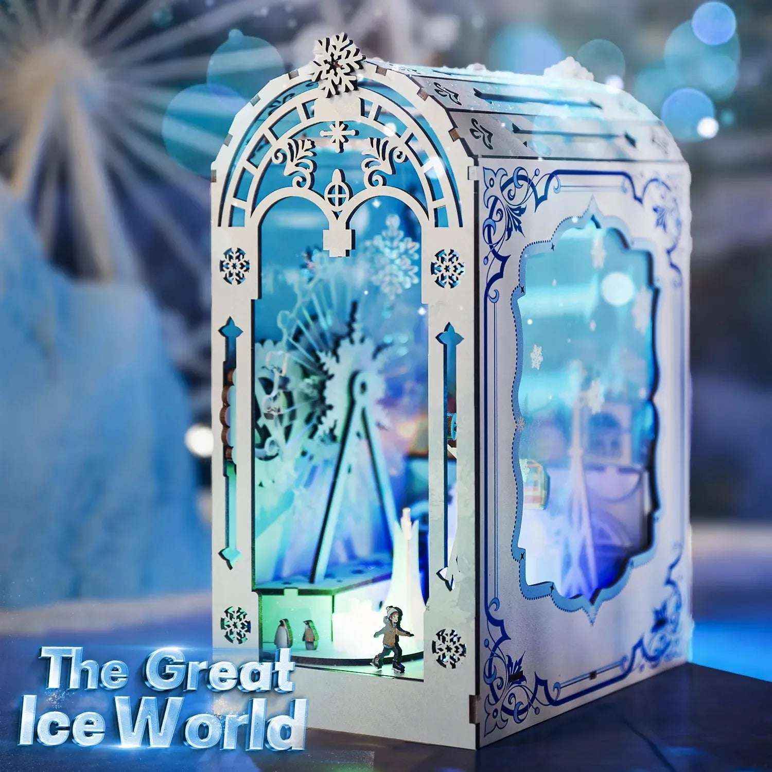 Rocoxia Frozen Realms: The Enchanted Ice World DIY Book Nook Kit - Rocoxia
