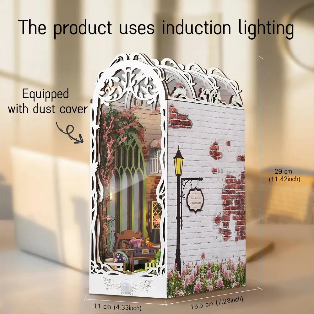Rocoxia Flower House DIY Book Nook Kit - Rocoxia