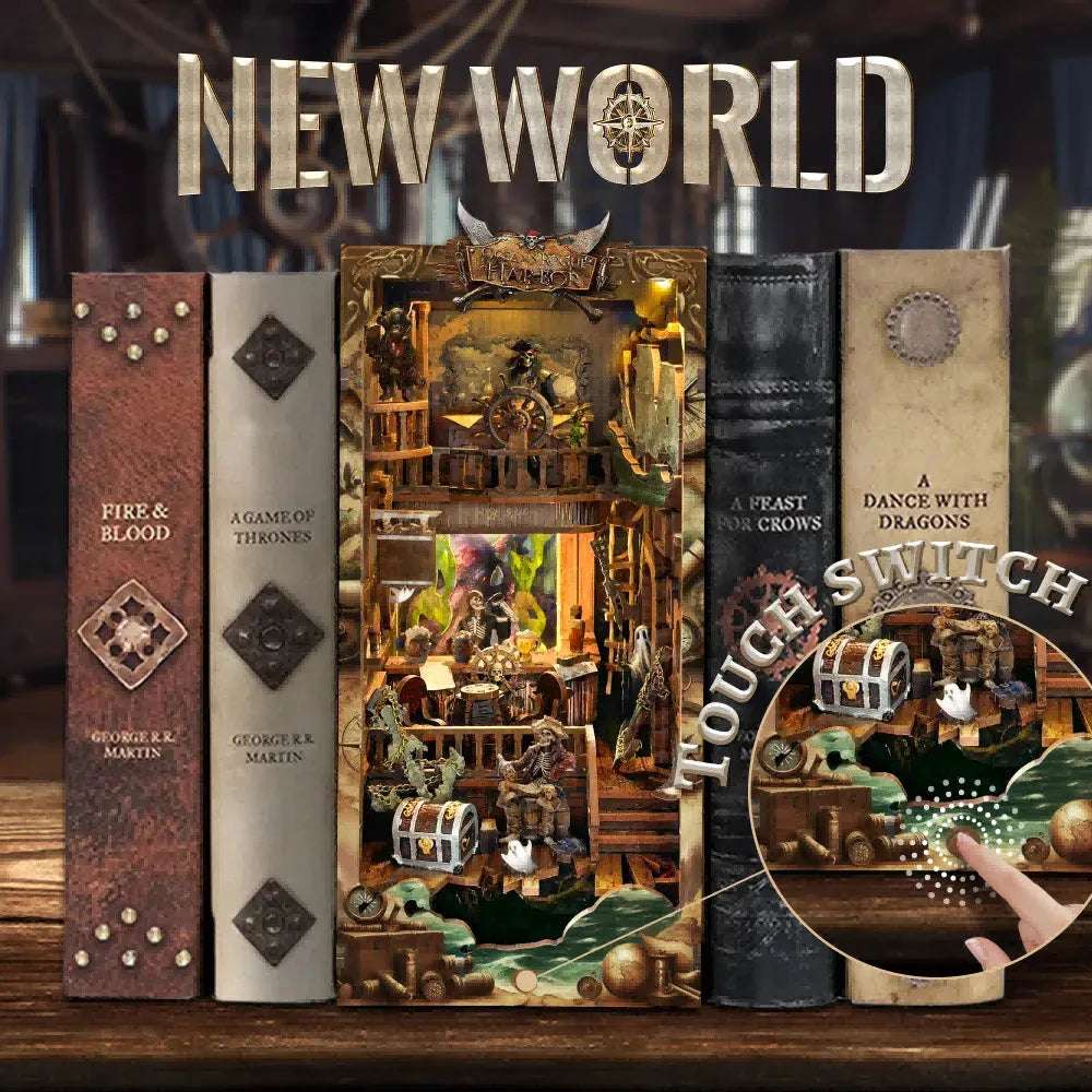 Rocoxia New World Ghost Ship DIY Book Nook Kit - Rocoxia