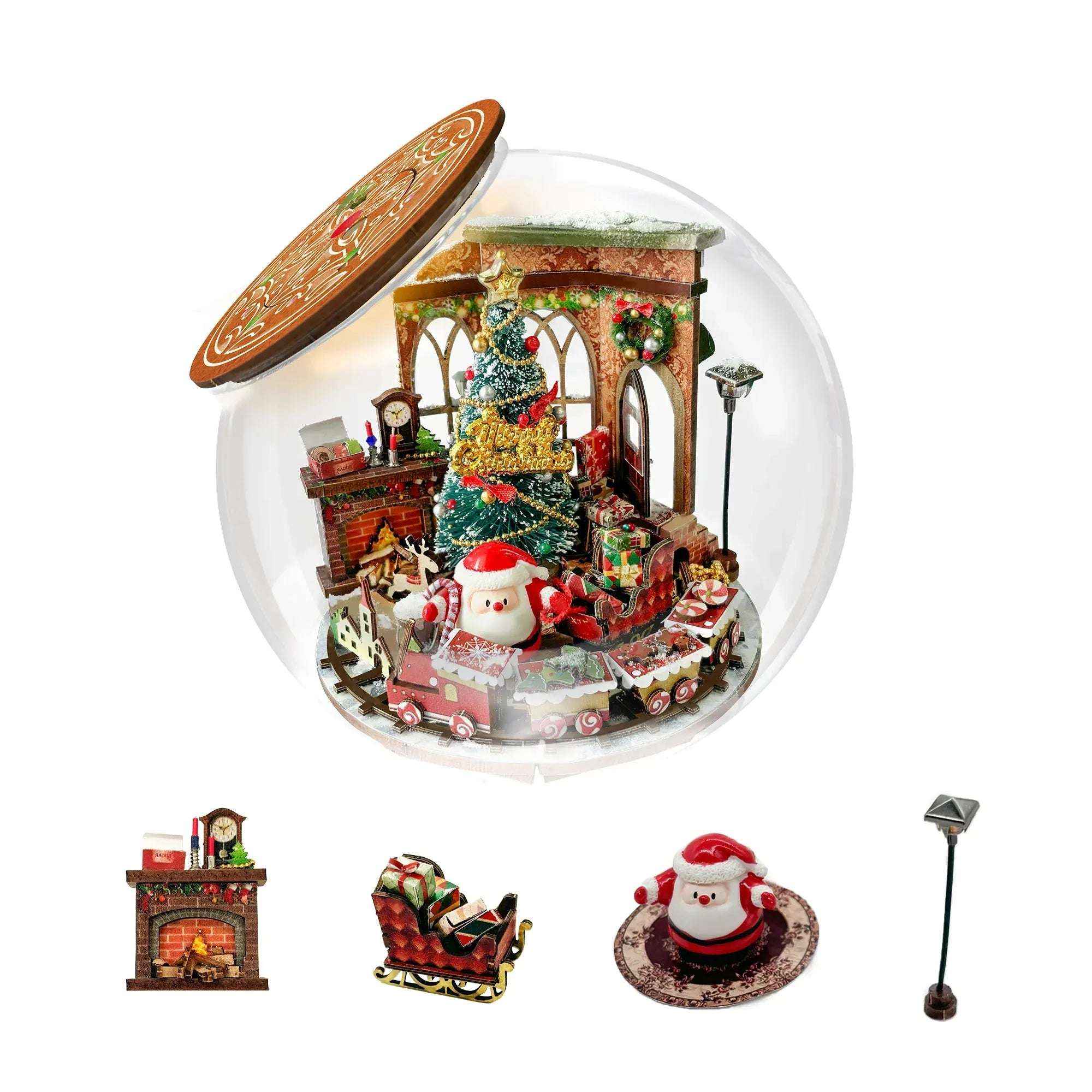 Rocoxia Christmas Prologue DIY Miniature Dollhouse Kit - Rocoxia