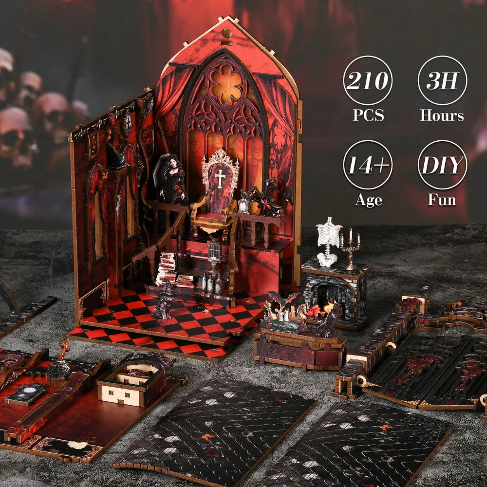 Dark Castle DIY Book Nook Kit - ROCOXIA