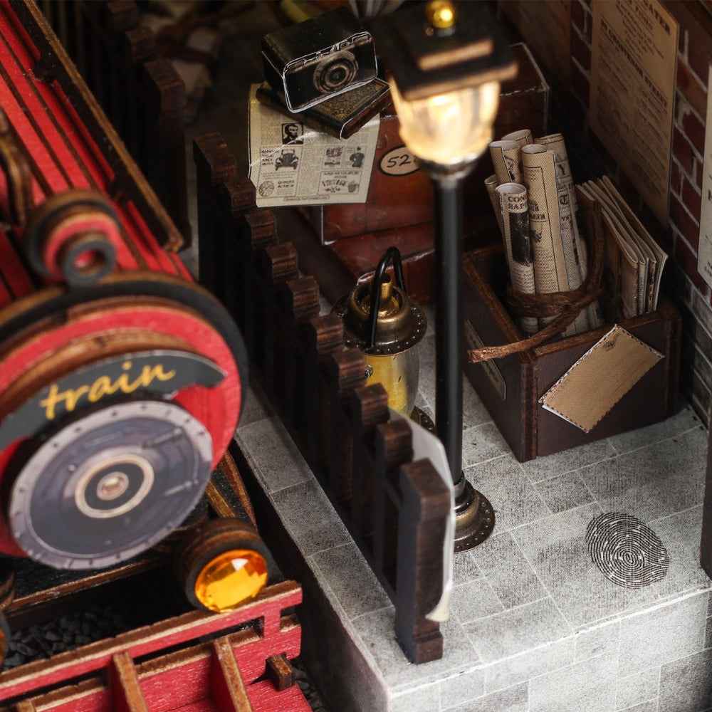 Fancy Train Platform DIY Book Nook Kit