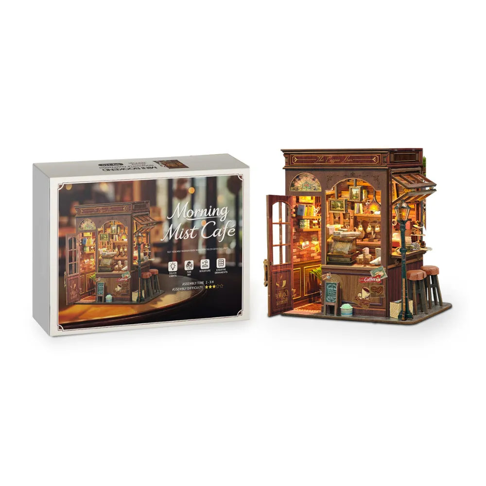 Morning Mist Café DIY Book Nook Kit - ROCOXIA