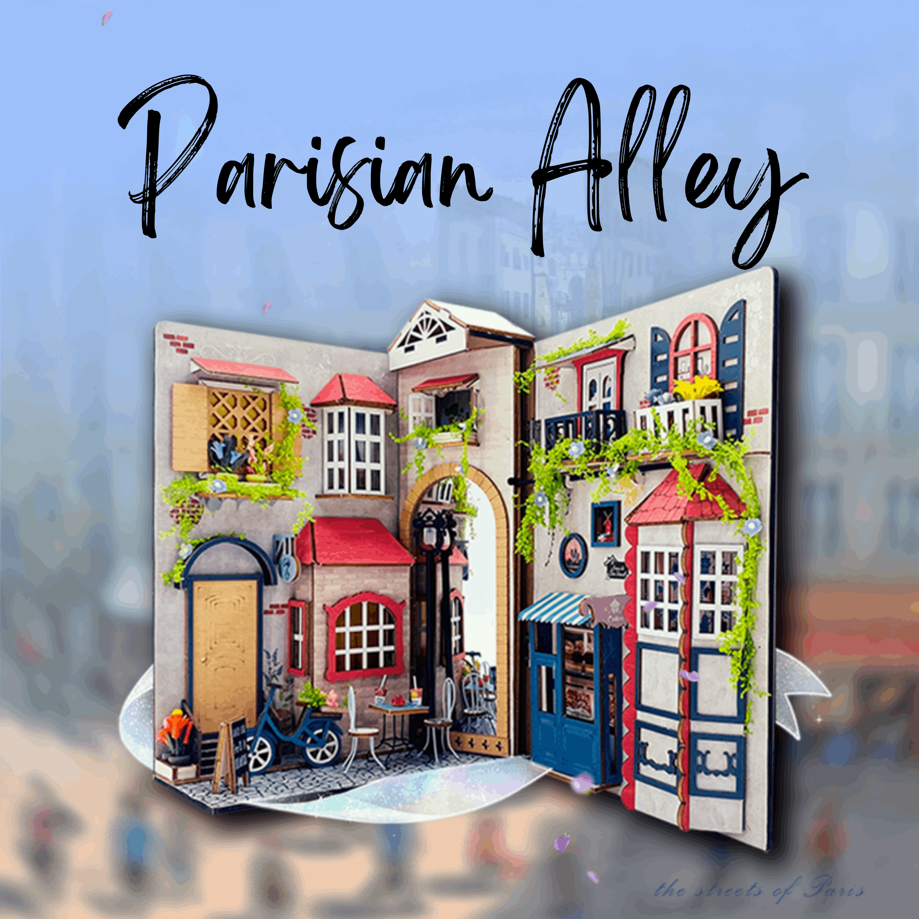 Parisian Alley DIY Book Nook Kit - ROCOXIA