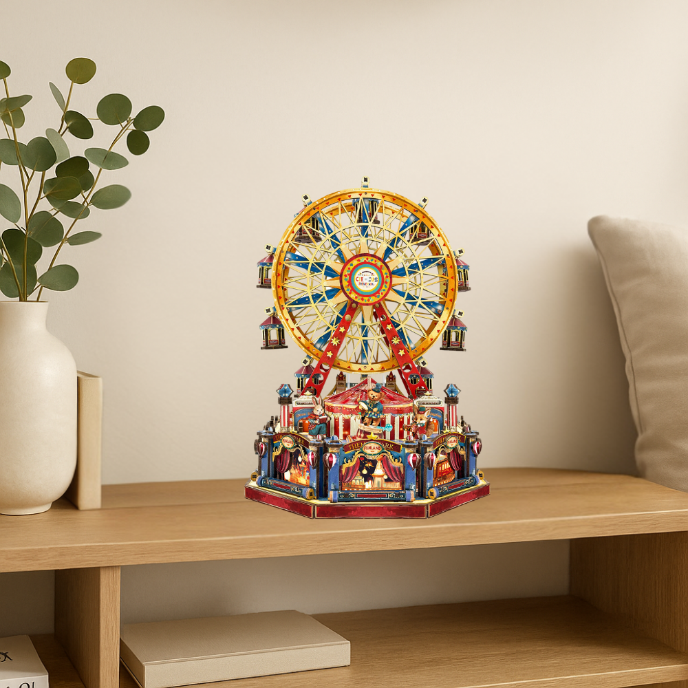 Century Ferris Wheel DIY Miniature Kit |3D Wooden Mechanical Puzzles - ROCOXIA