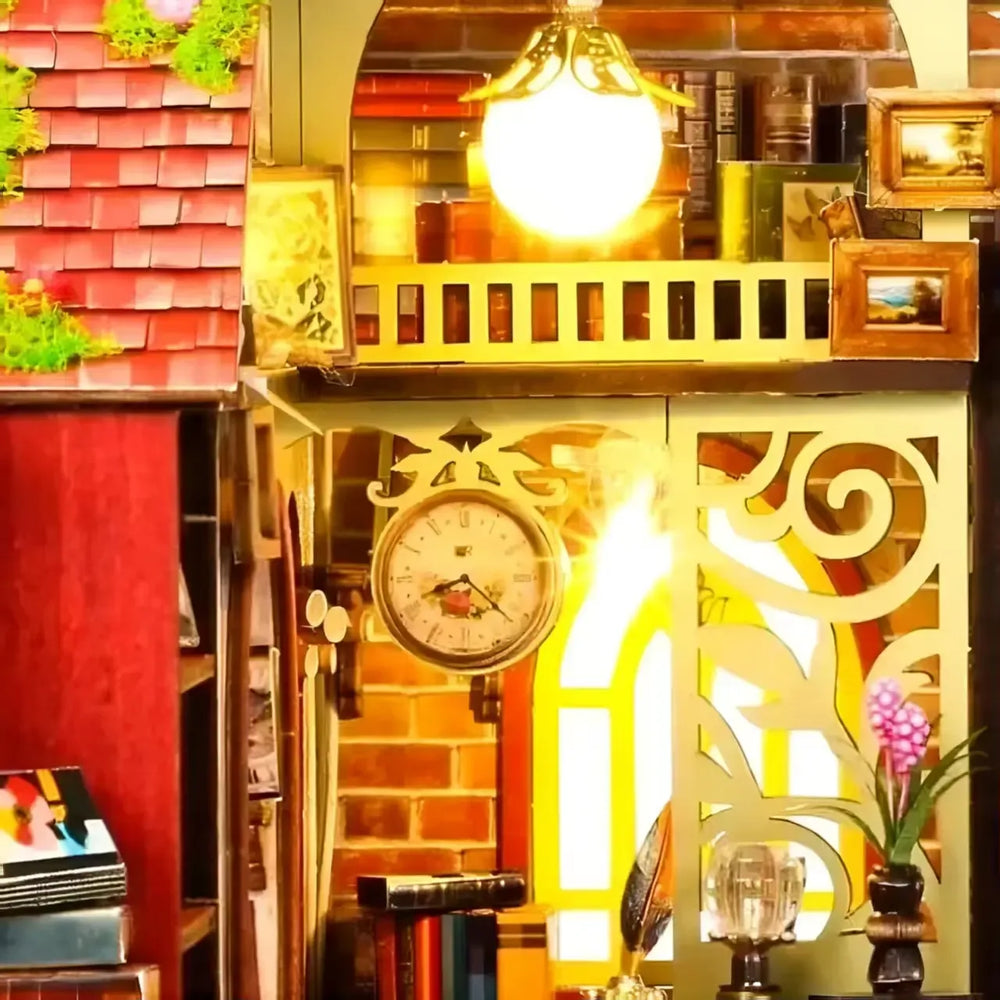 Multi-Point Warm Lighting Design — The Book House DIY Mini House Kit l DIY Miniature Kit