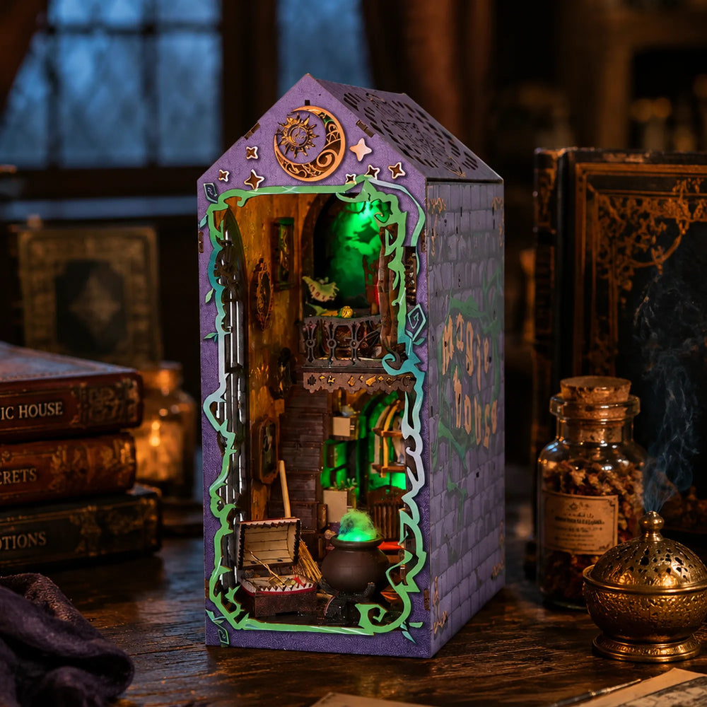 A Mysterious Arcane Sanctuary — Mystic Theurge’s Hut DIY Book Nook Kit