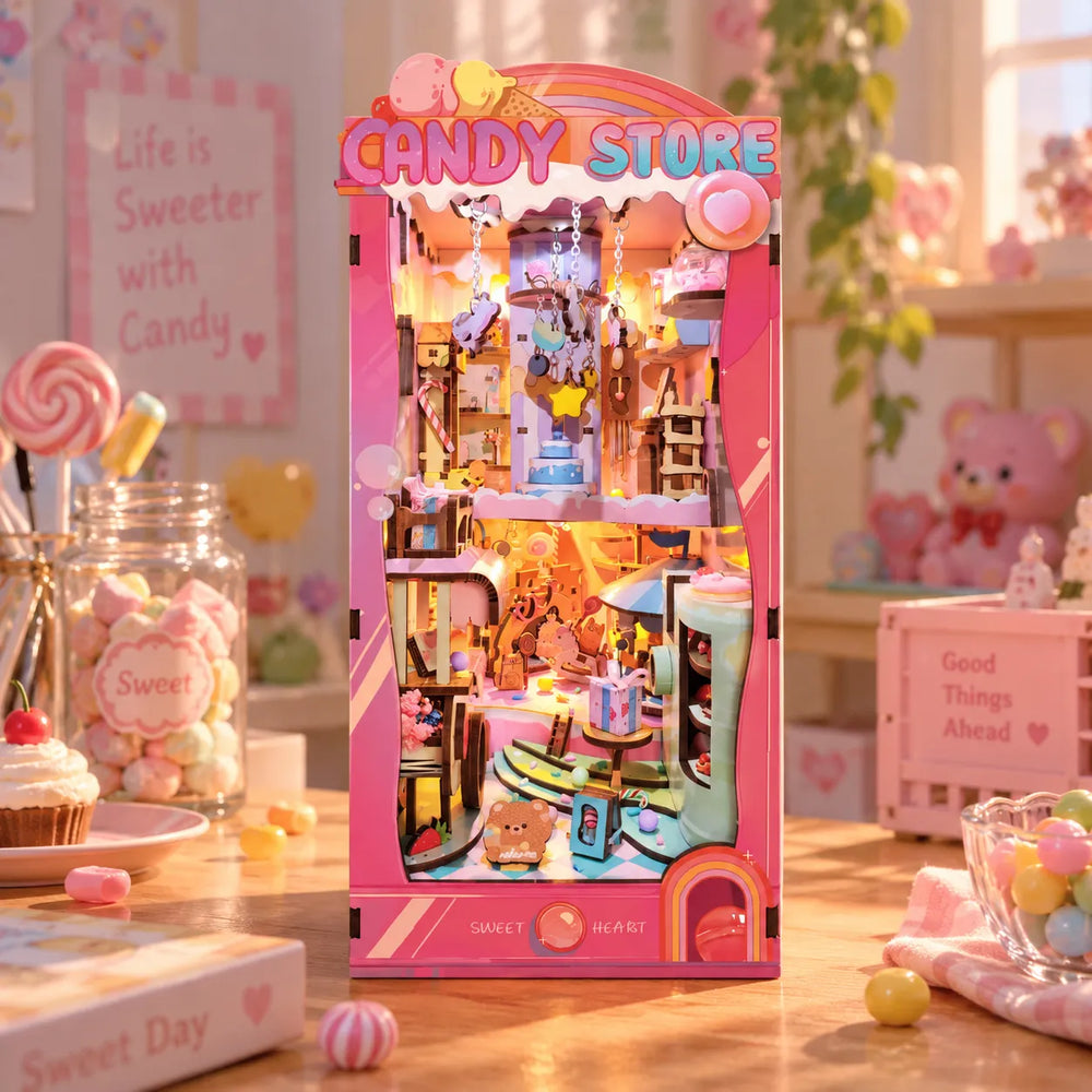 Colorful Candy Wonderland — Candy Store DIY Book Nook Kit