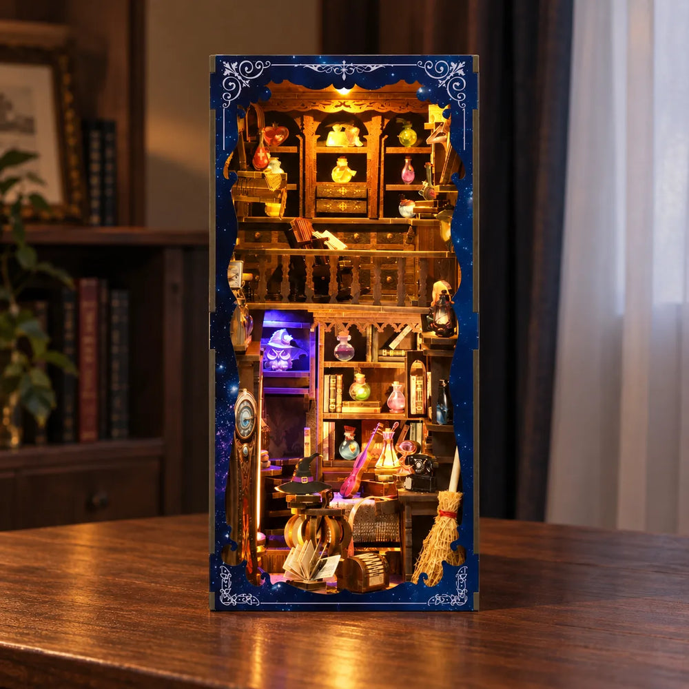 A Mysterious Wizard’s Workshop — Magic Potion House DIY Book Nook Kit