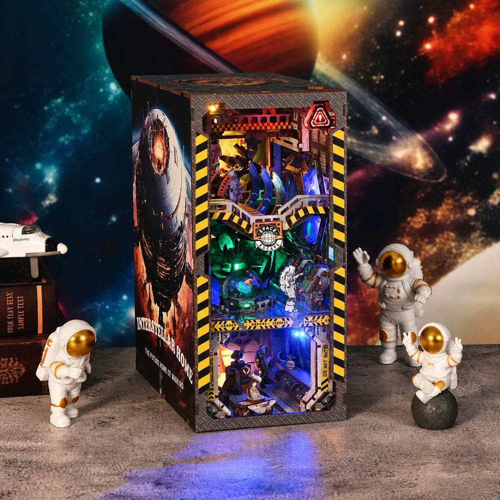 Multi-Level Space Station — Interstellar Home: The Future Home of Mankind DIY Book Nook Kit