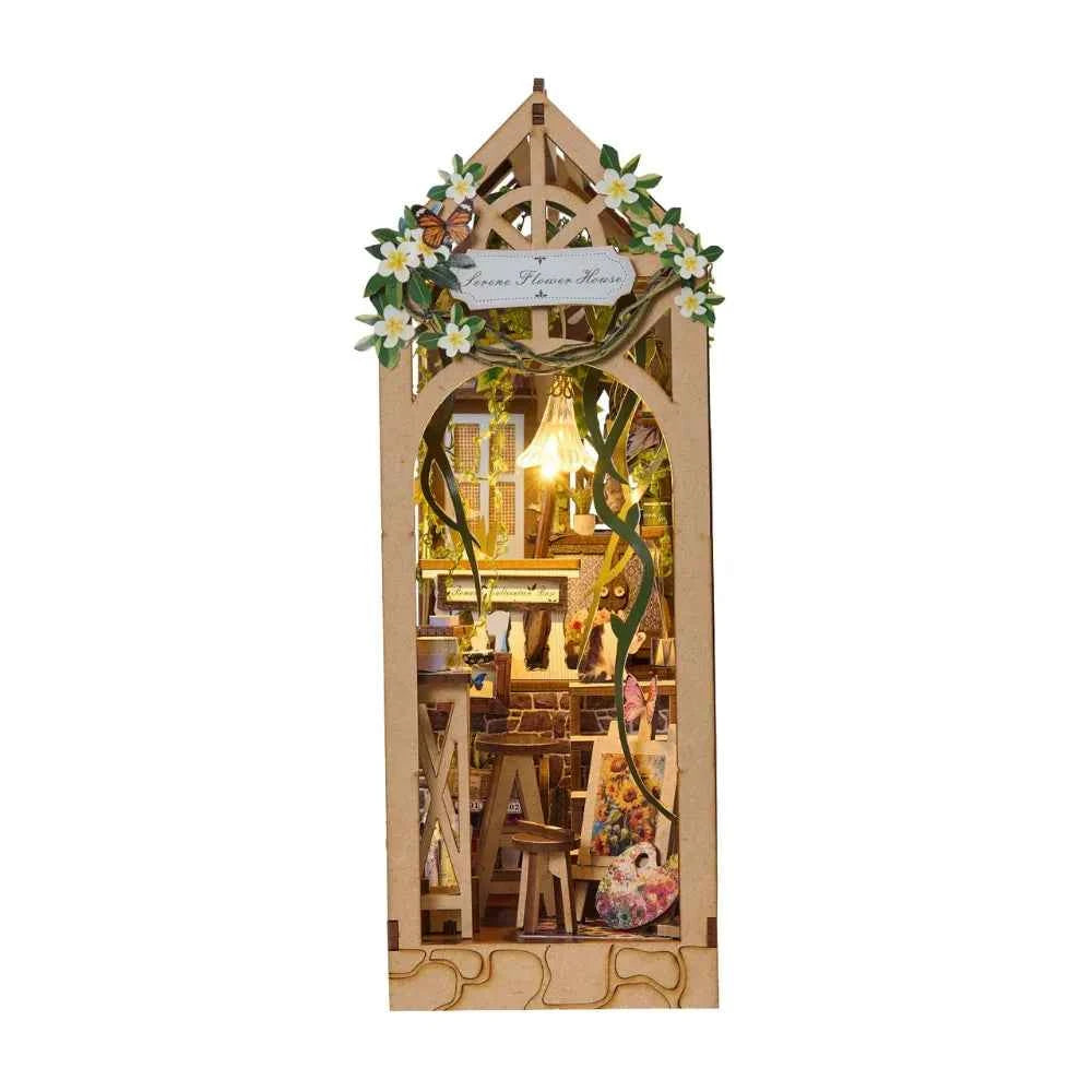 Serene Flower House DIY Book Nook Kit - ROCOXIA
