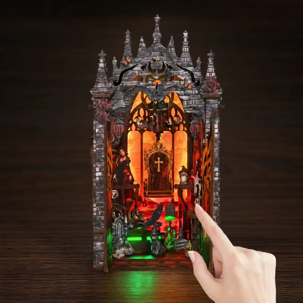 Touch-Activated Atmospheric Lighting — Dark Castle DIY Book Nook Kit