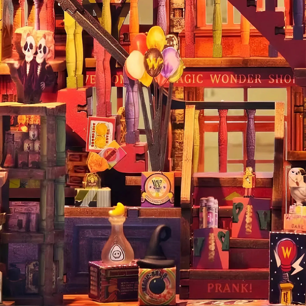 Rich Wizard-Themed Miniature Props — Magic Wonder House DIY Mini House Kit l DIY Miniature Kit