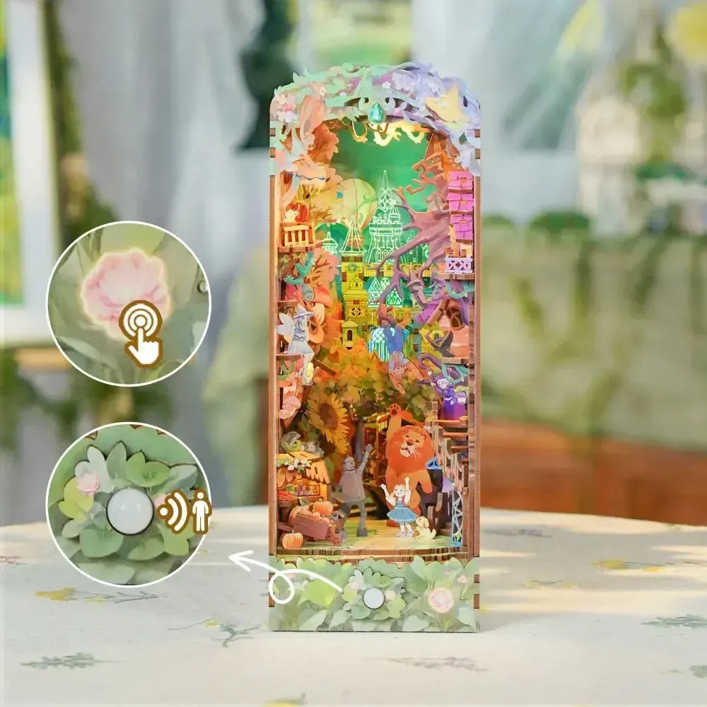 Touch & Motion-Sensing Lighting — Dorothy's Journey DIY Book Nook Kit