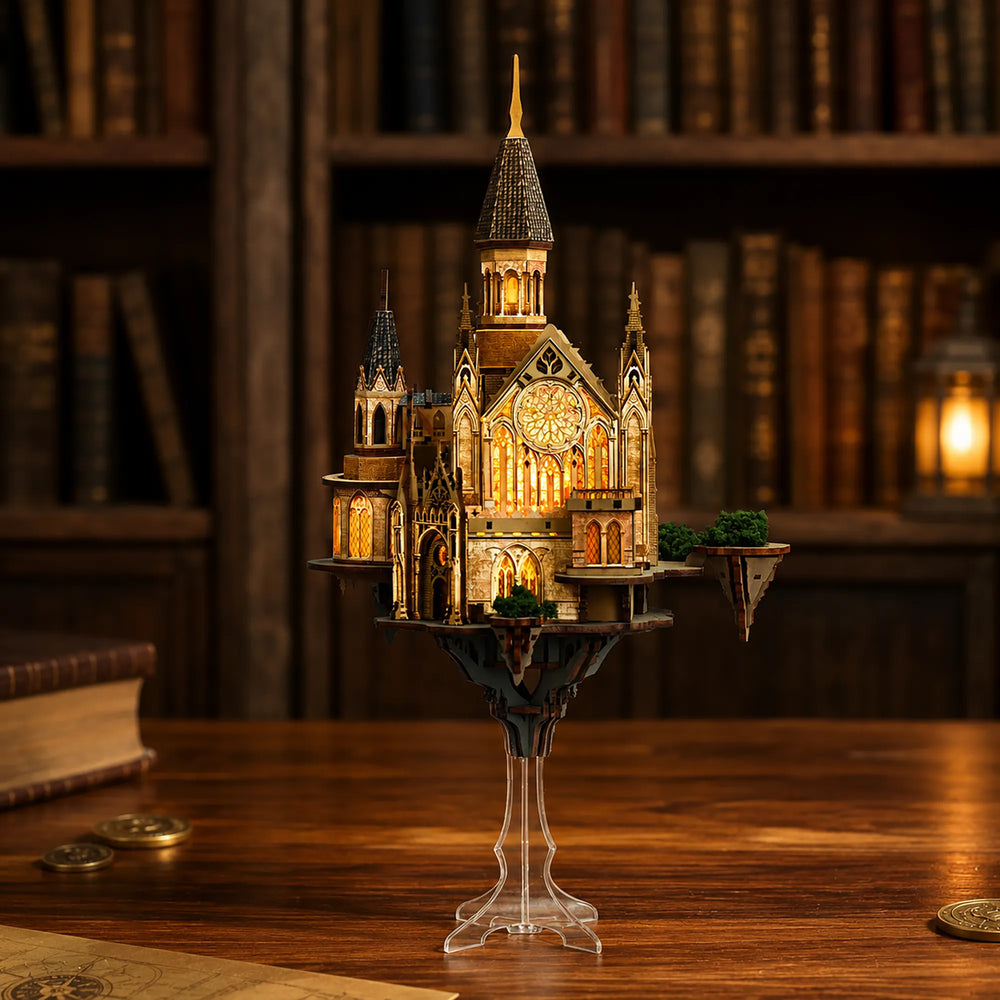 Floating Castle Design — Glen Sky Zitadelle DIY Miniaturhaus Bausatz