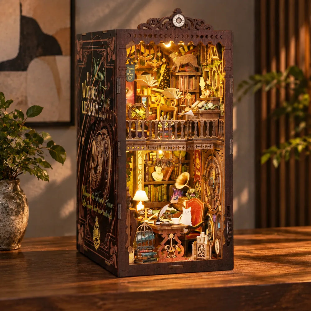 A Two-Layer Enchanted Library Retreat — Wonder Library DIY Book Nook Kit