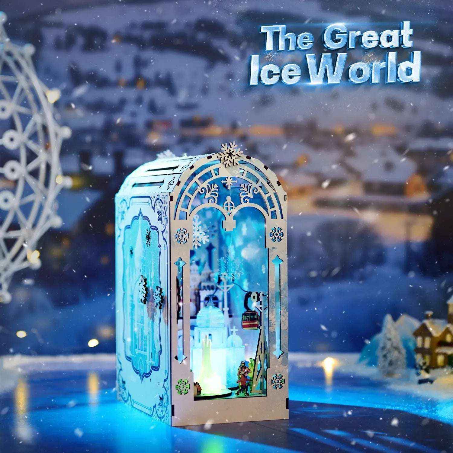 Rocoxia Frozen Realms: The Enchanted Ice World DIY Book Nook Kit - Rocoxia