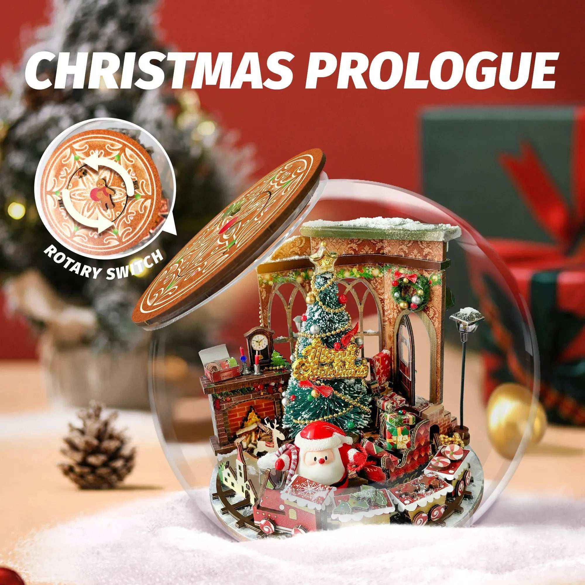 Rocoxia Christmas Prologue DIY Miniature Dollhouse Kit - Rocoxia