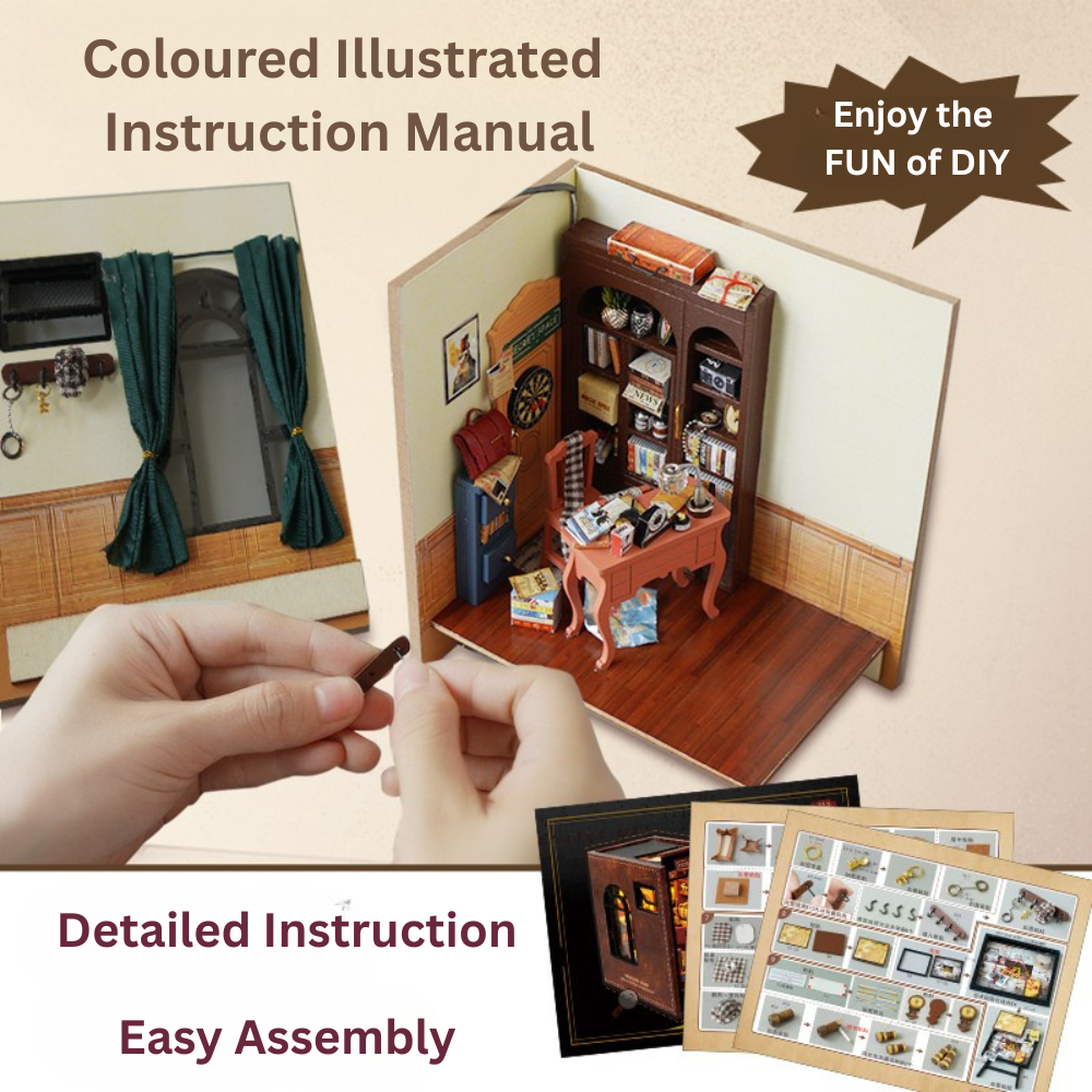 Detective Diary DIY Book Nook Kit - ROCOXIA