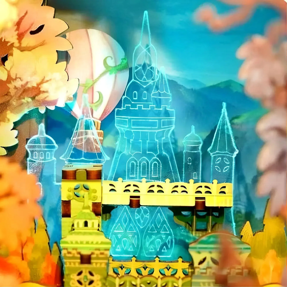 Glowing Frosted Acrylic Castle — Dorothy's Journey DIY Book Nook Kit