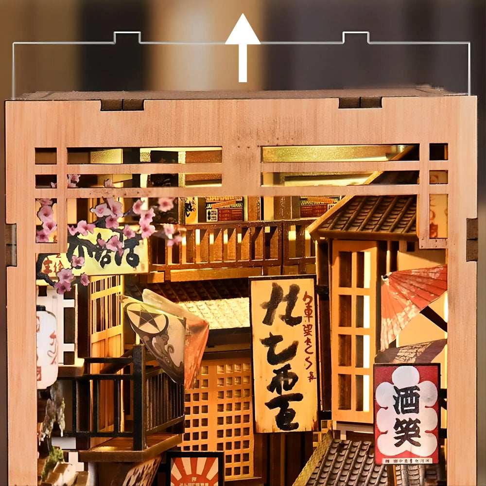 Convenient Pull-Out Dust Cover — The Alley Waiting for the Cat DIY Book Nook Kit