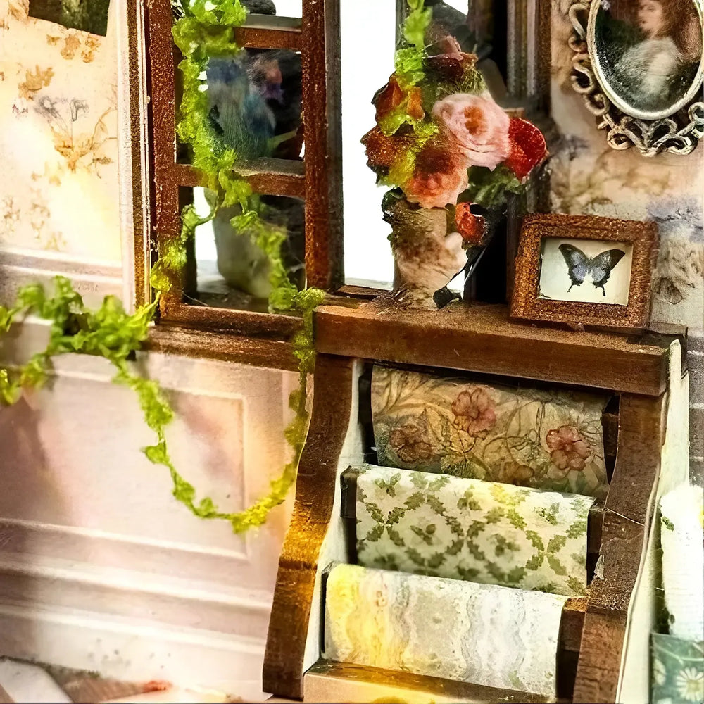 Vintage Fabric Storage Cabinet — Dream Dress Studio DIY Miniature Kit