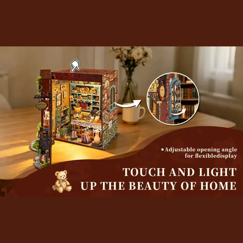 Touch-Activated Warm Lighting — Dreamy Fairy Tale House DIY Miniature Kit
