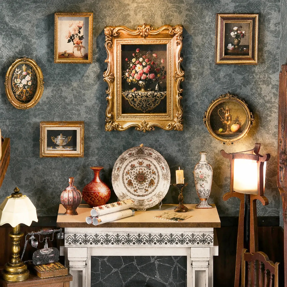 Soft Ambient Lighting — Fireplace DIY Story Frame Puzzle Kit