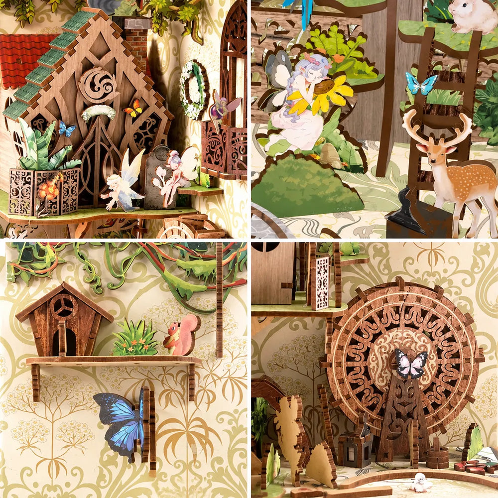 Fairytale Houses Details — Secret World of the Forest DIY Book Nook Kit