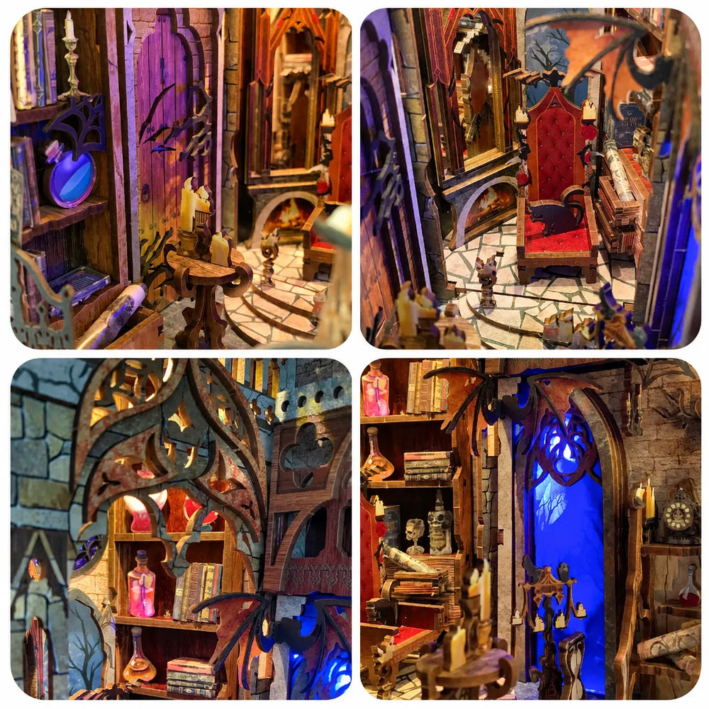 Enchanting Castle Details — Twilight Castle DIY Book Nook Kit