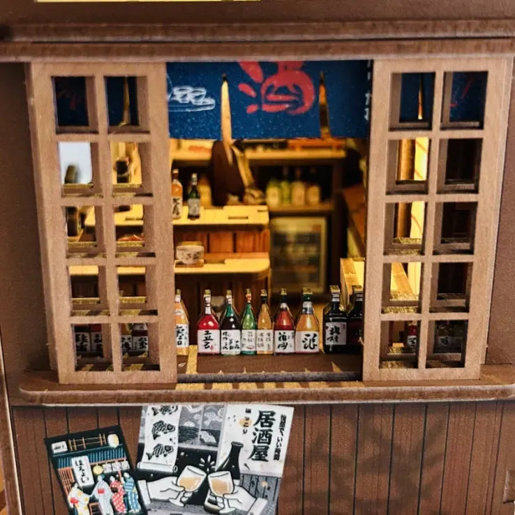 Interactive Movable Shoji Window — Das Mellow Pub DIY Mini-Bücherregal-Kit