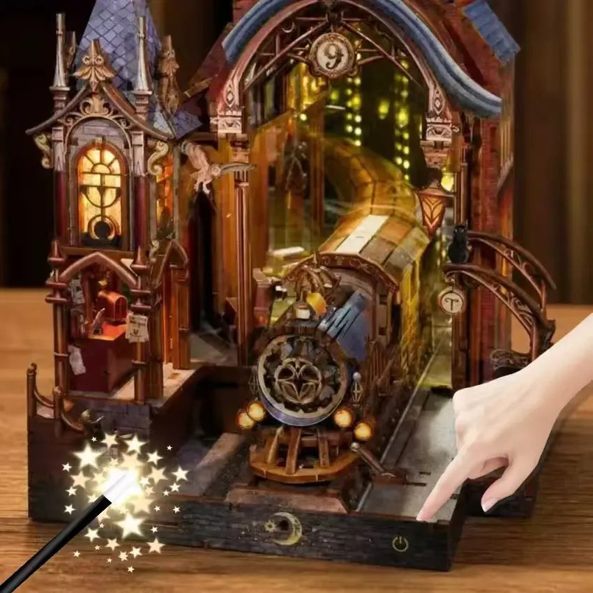Touch & Remote Dual Control — Kit de Diorama de Bibliothèque Enchantée DIY