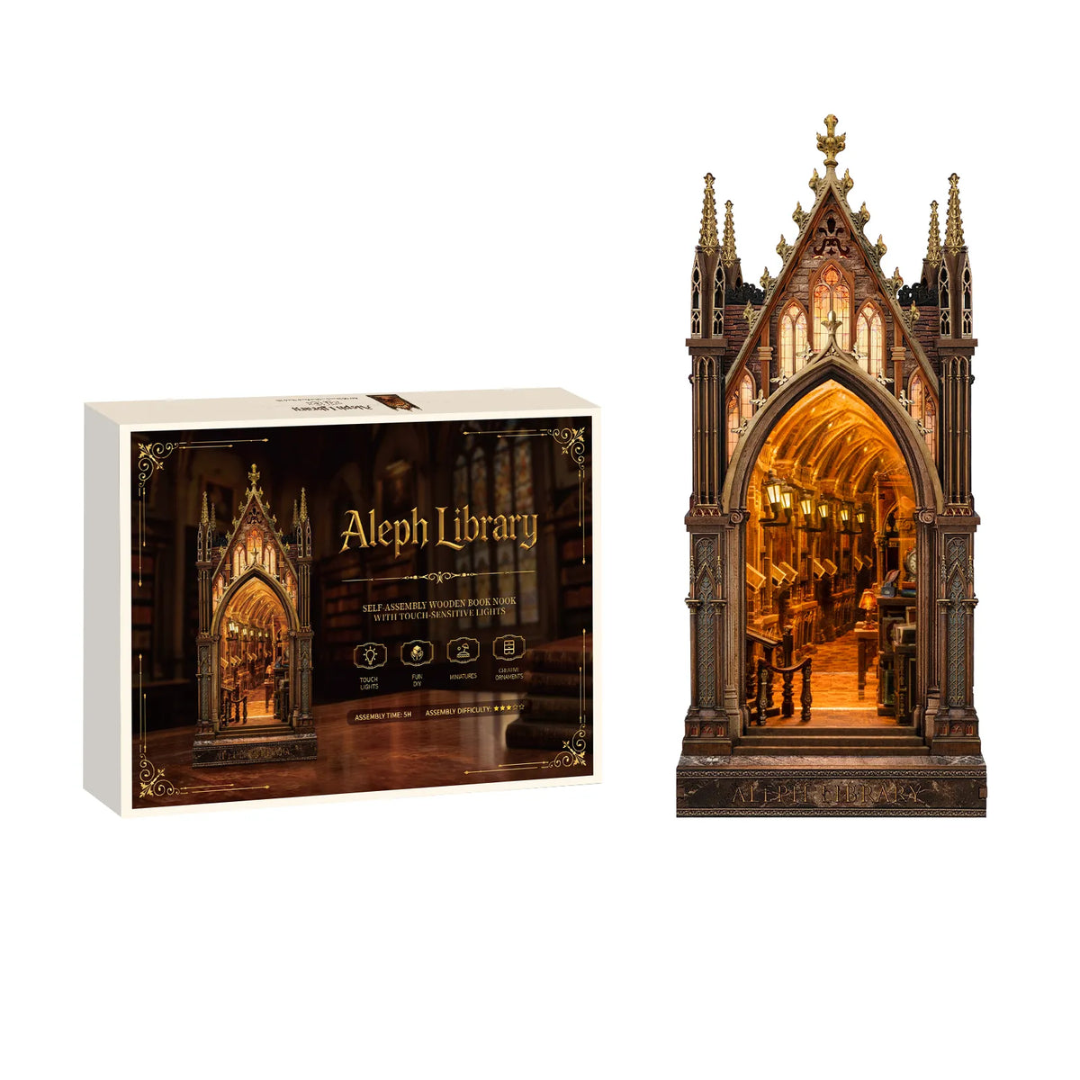 Aleph Library DIY Book Nook Kit - ROCOXIA