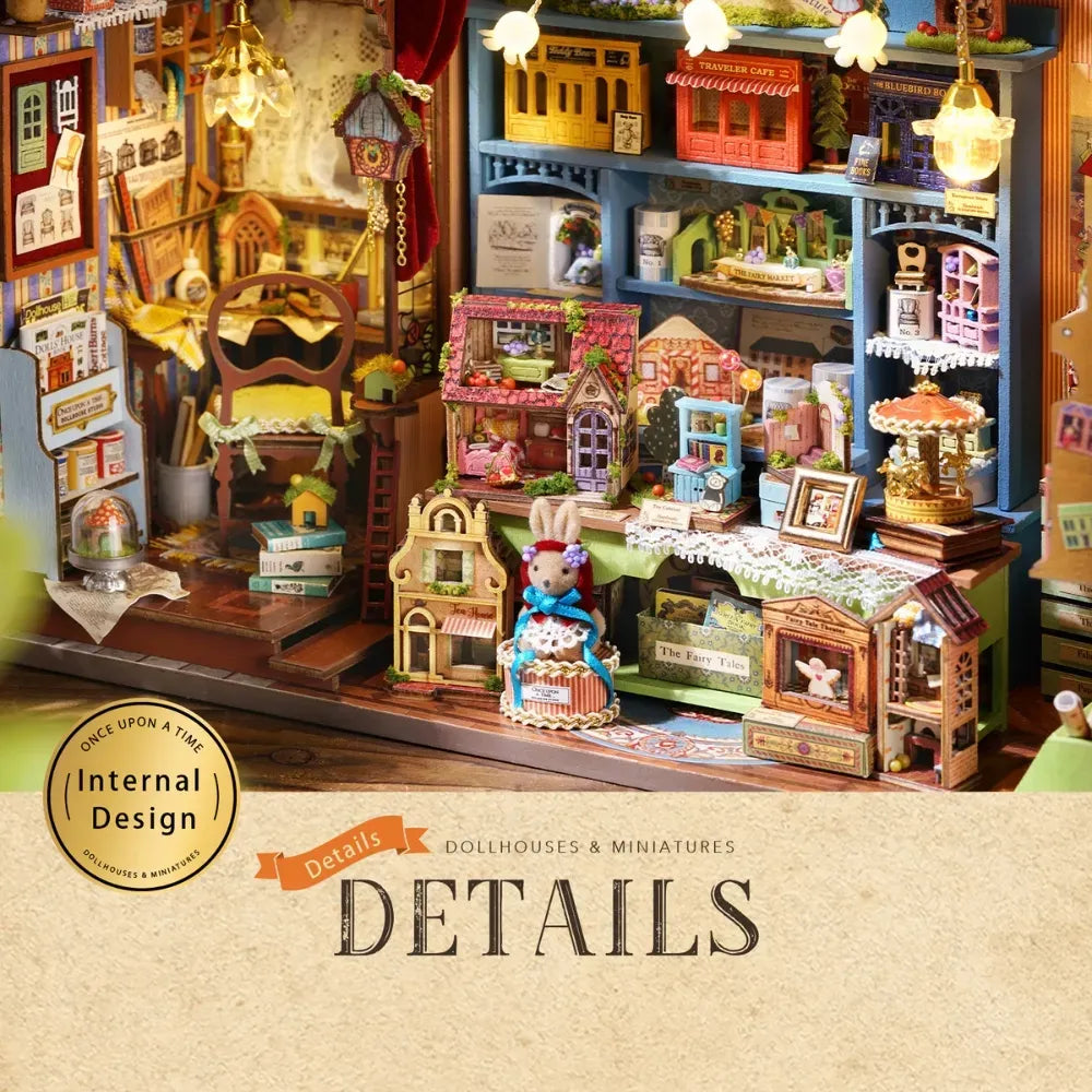 Miniature Village Shop Details — Fairy-Tale Wonderhouse DIY Mini House Kit l DIY Miniature Kit