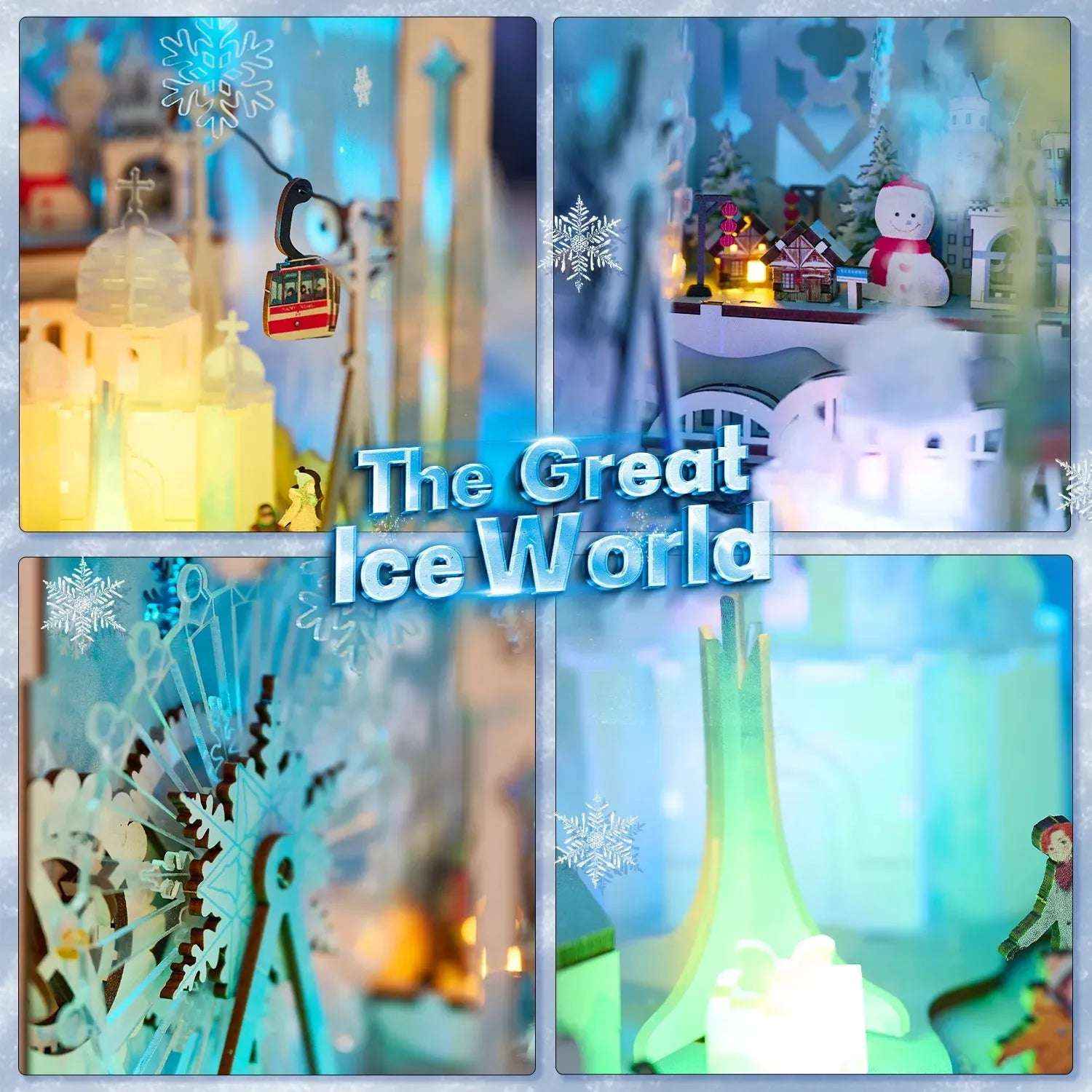 Rocoxia Frozen Realms: The Enchanted Ice World DIY Book Nook Kit - Rocoxia