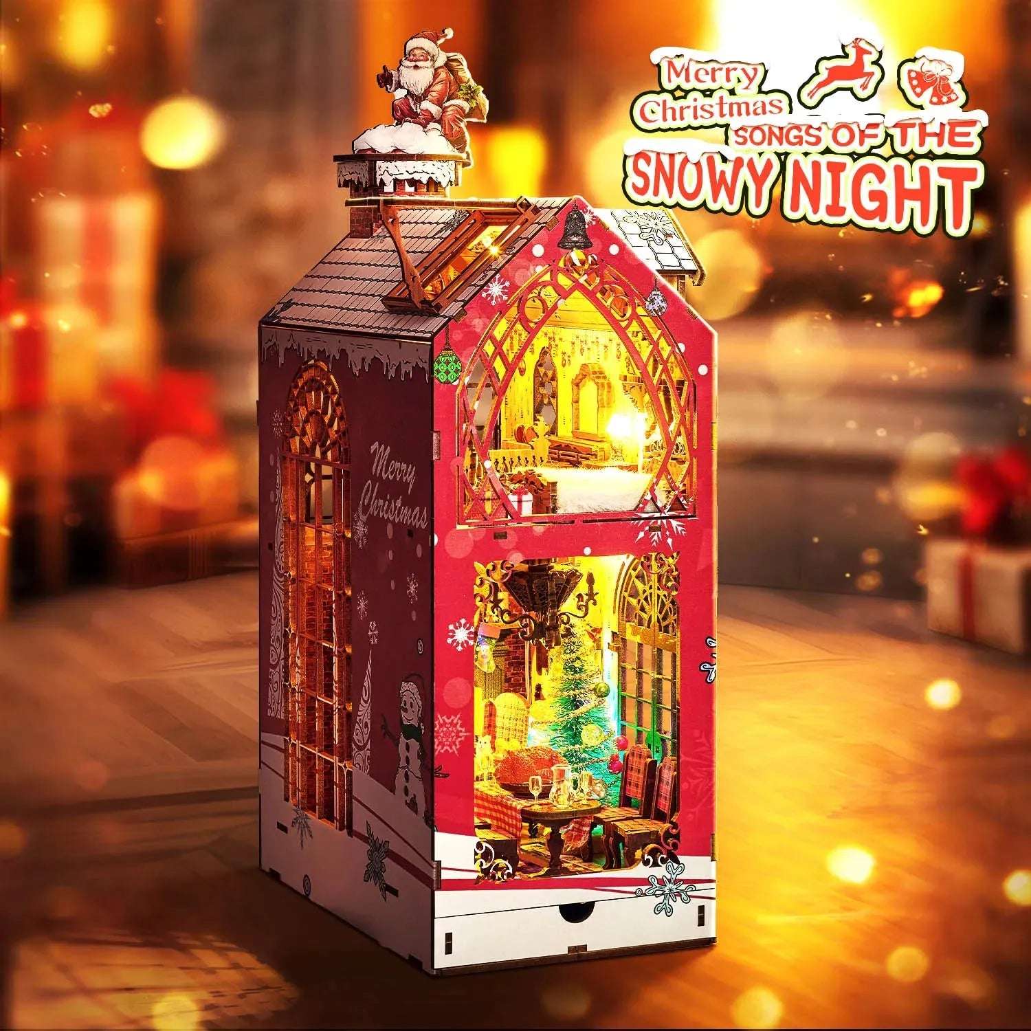 Rocoxia Songs of the Snowy Night DIY Book Nook KIt - Rocoxia