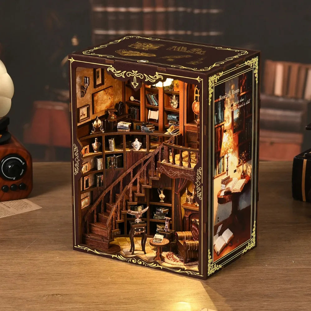 Old-World Library Charm — Ancient Rhyme Library DIY Book Nook Kit