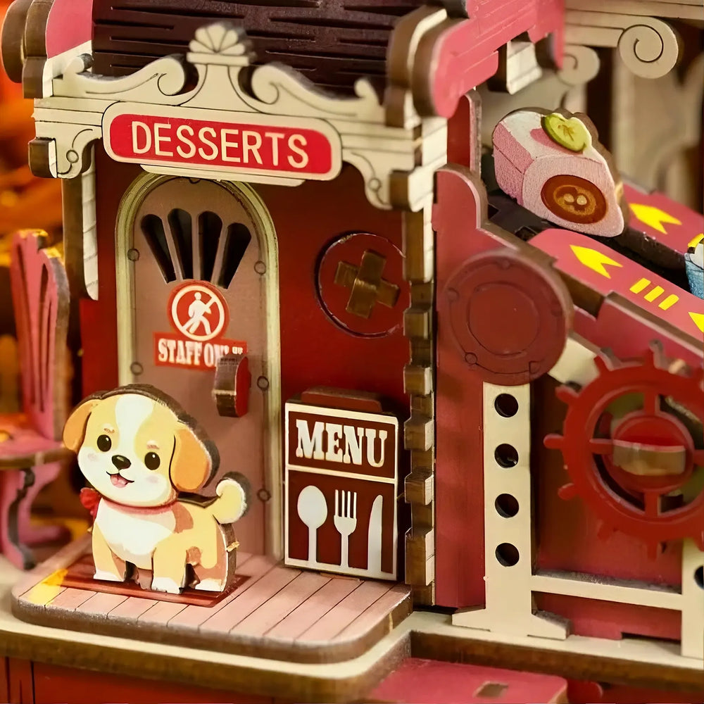 Charming Vintage Dessert Storefront — Dessert Atelier DIY Mini House Kit l DIY Miniature Kit