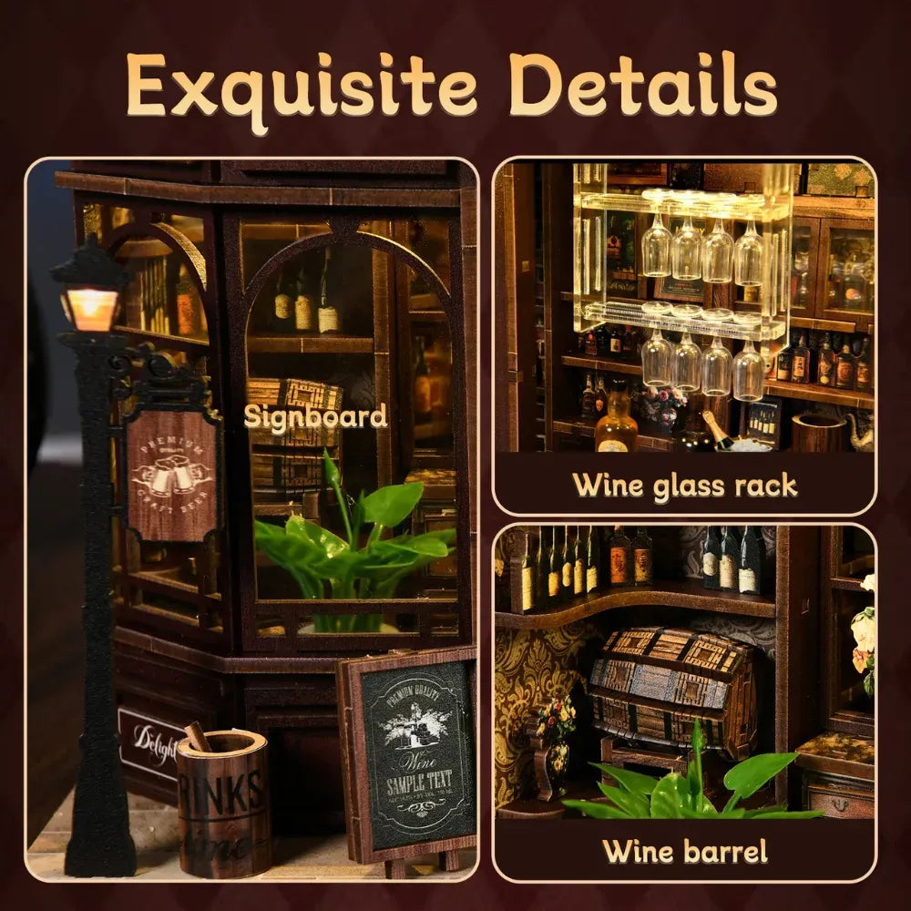 Classic Tavern Storefront — Kit de maison miniature DIY La taverne du coin l Kit miniature DIY