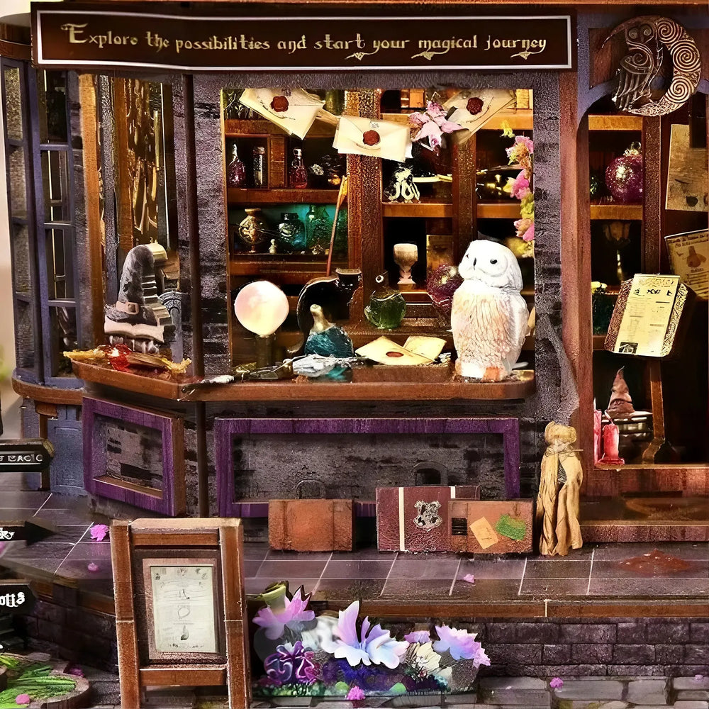 Enchanted Magic Shop Display — Magic Castle DIY Mini House Kit l DIY Miniature Kit