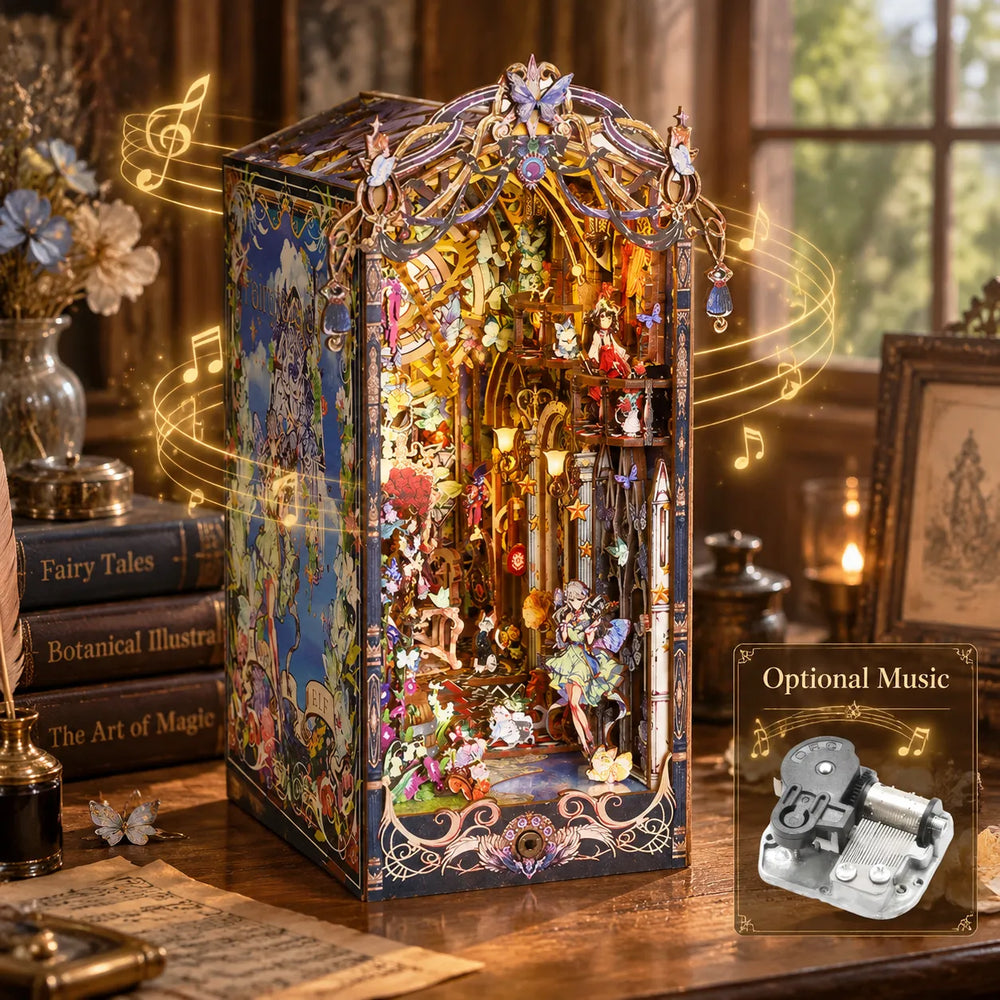 Optional Musical Mechanism — Fairytale Houses DIY Book Nook Kit - A forest of wonder