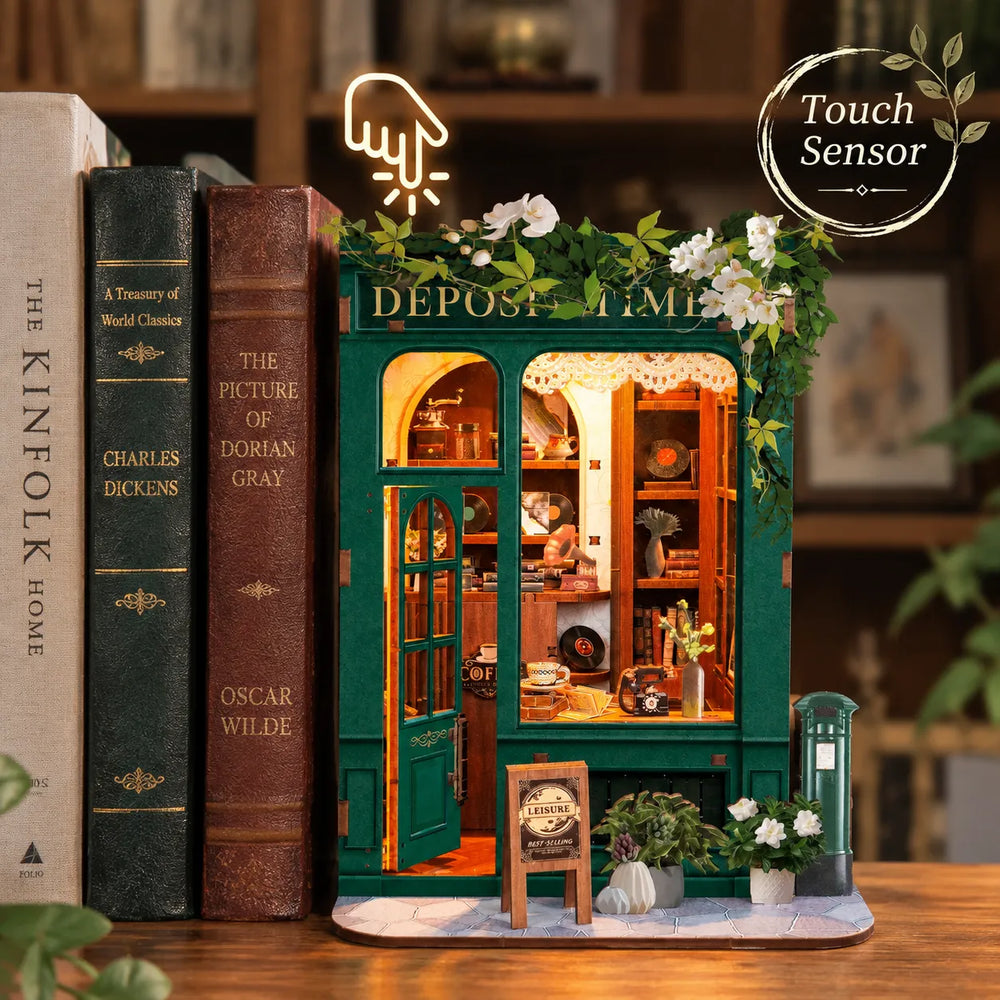 Touch-Controlled Warm Lighting — Moments In Time DIY Book Nook Kit