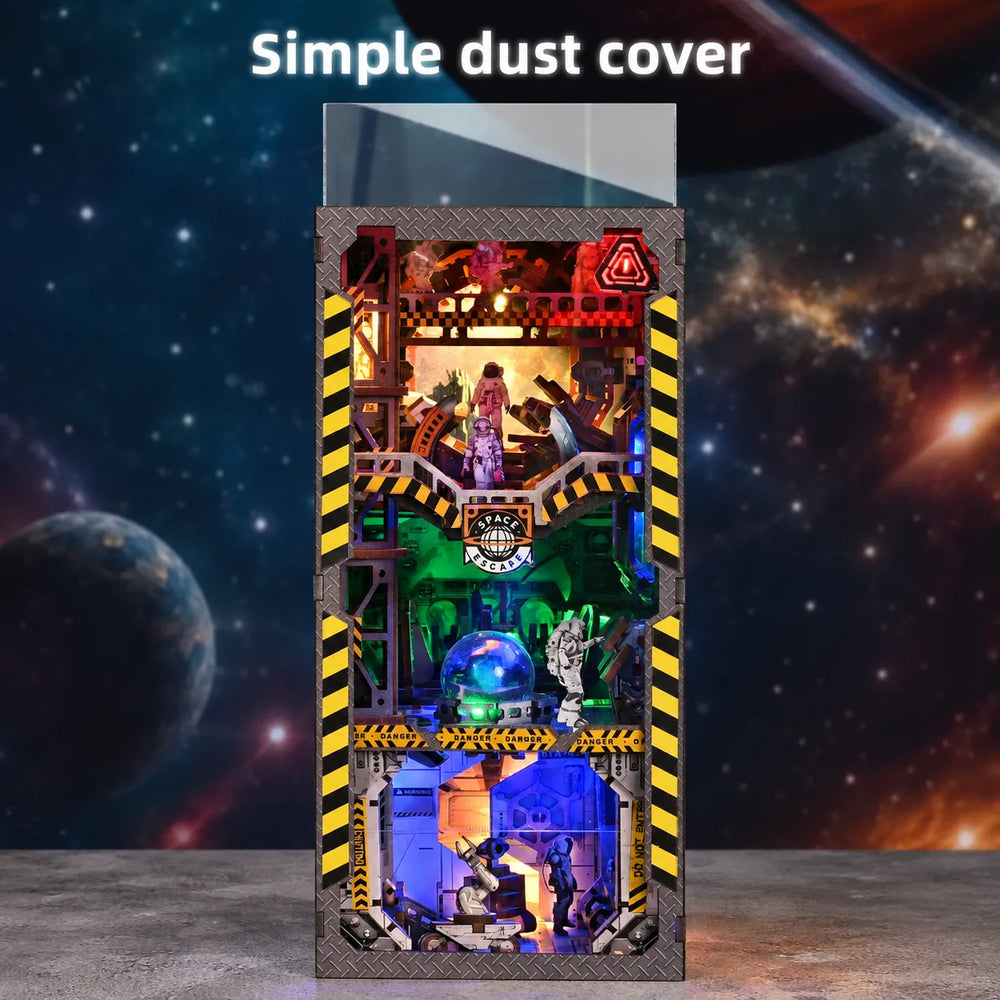 Clear Protective Dust Cover — Interstellar Home: The Future Home of Mankind DIY Book Nook Kit