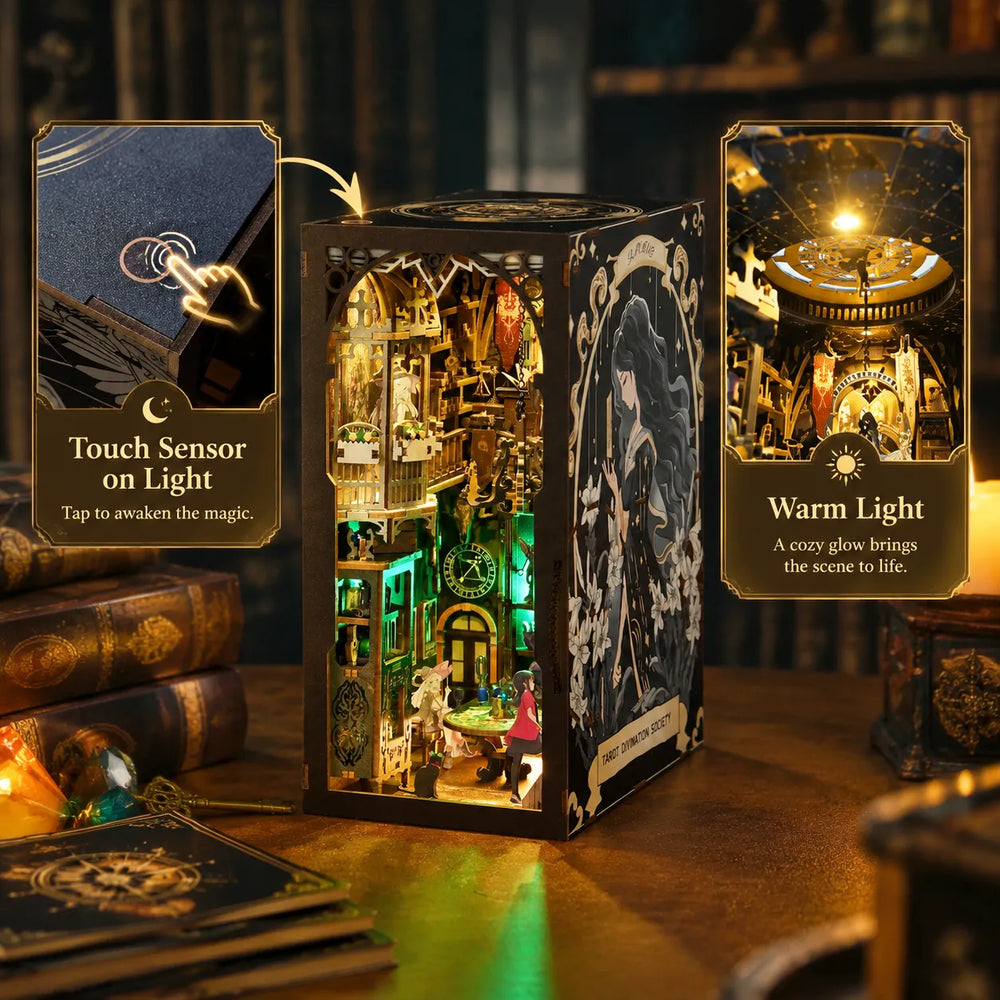 Touch-Controlled Lighting — Tarot Divination Society DIY Book Nook Kit