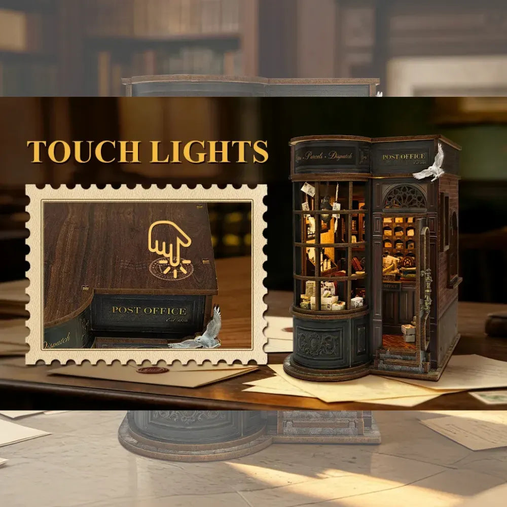 Touch-Activated Warm Lighting — Night Owl Kurier DIY Buchnischen-Bausatz
