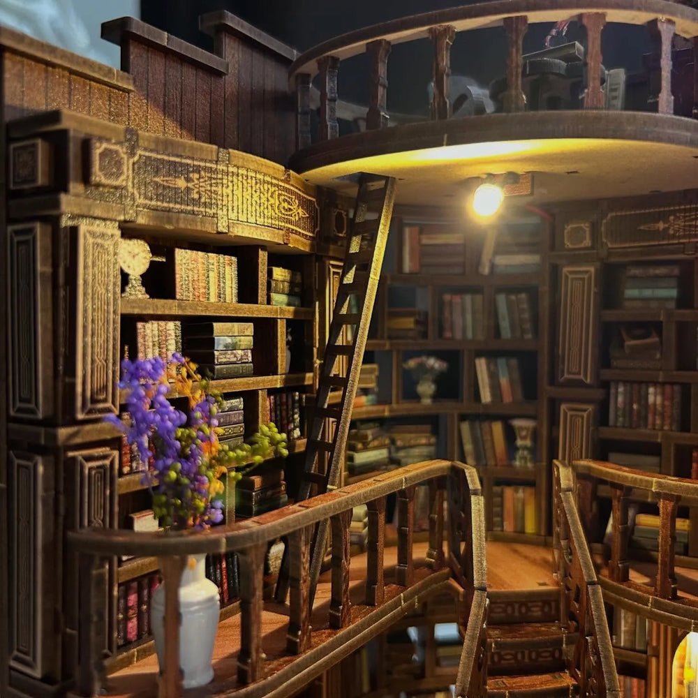 Layered Library Design — Dreamy Book Hall DIY Miniature Kit