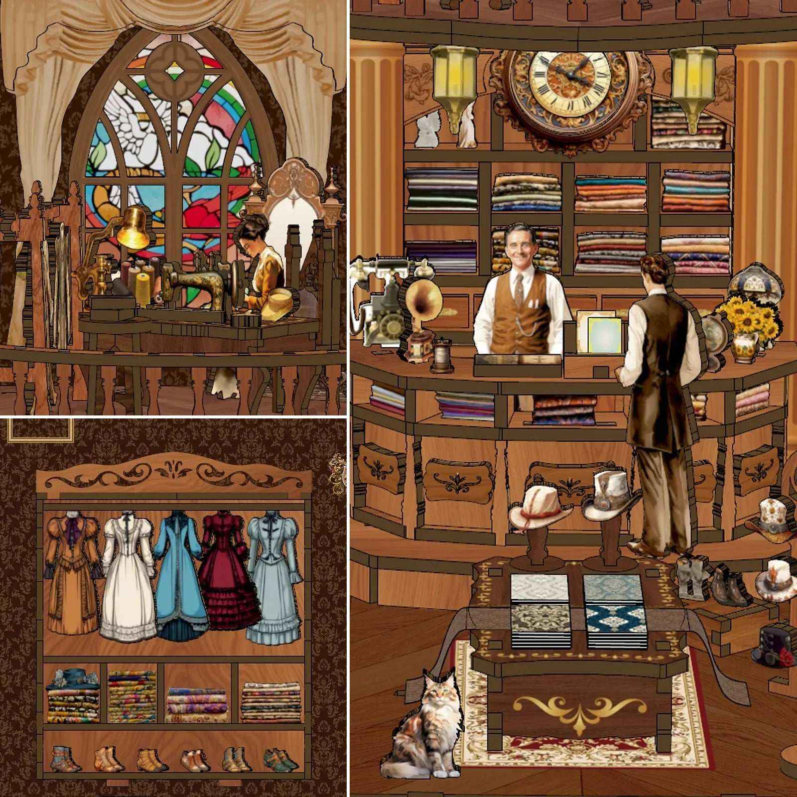 Rocoxia Royal Seamer DIY Book Nook Kit (Dust cover included) - Rocoxia