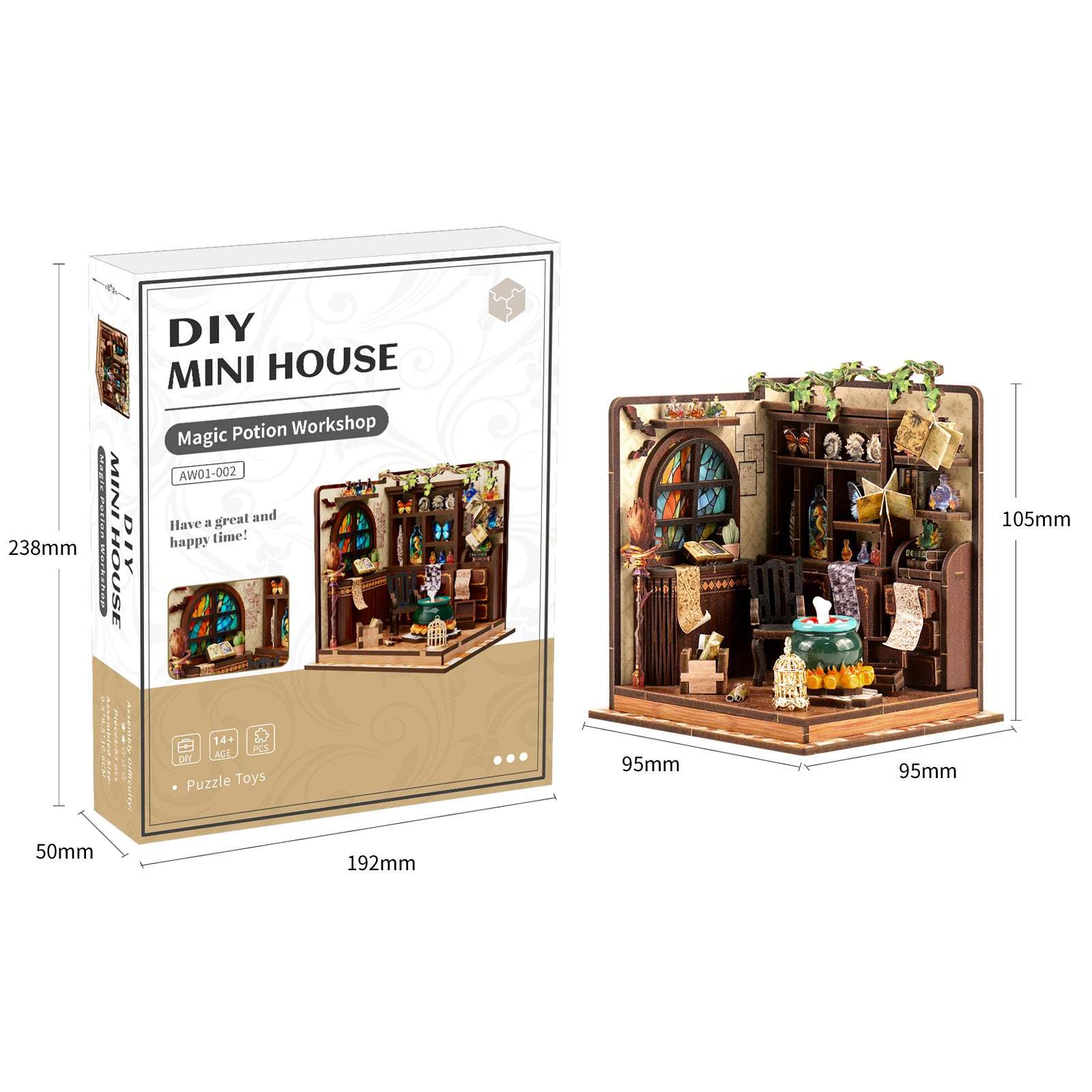 Magic Potion Workshop DIY Mini House Kit | DIY Miniature Kit - ROCOXIA
